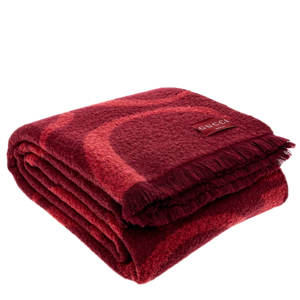 Gucci Wool Boucle Blanket - 76.75 x 51 in