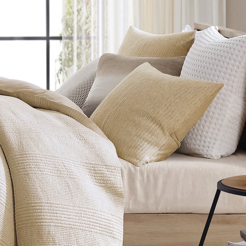 DKNY PURE Ribbed Jersey Comforter Set