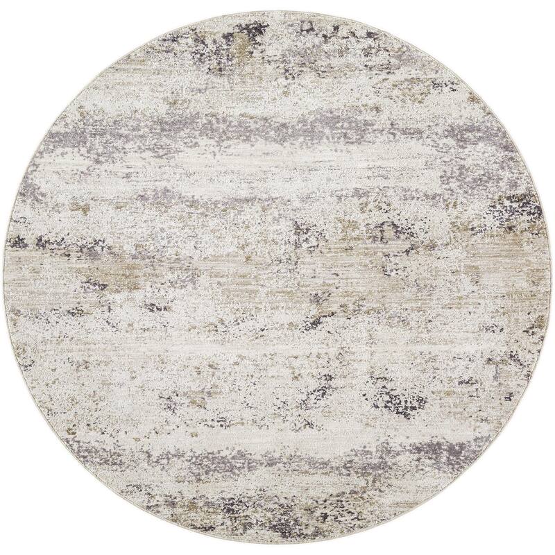 Livabliss Gakko Rustic Area Rug - Ivory - 6'7" x 6'7"