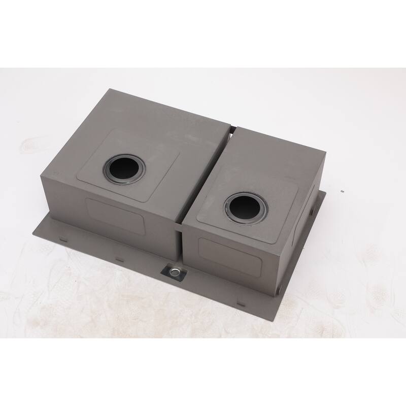 Double Bowl Drop in Kitchen Sink 16 Gauge with Two 9" Deep Basin