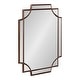 preview thumbnail 78 of 91, Kate and Laurel Minuette Traditional Decorative Framed Wall Mirror 18x24 - Bronze