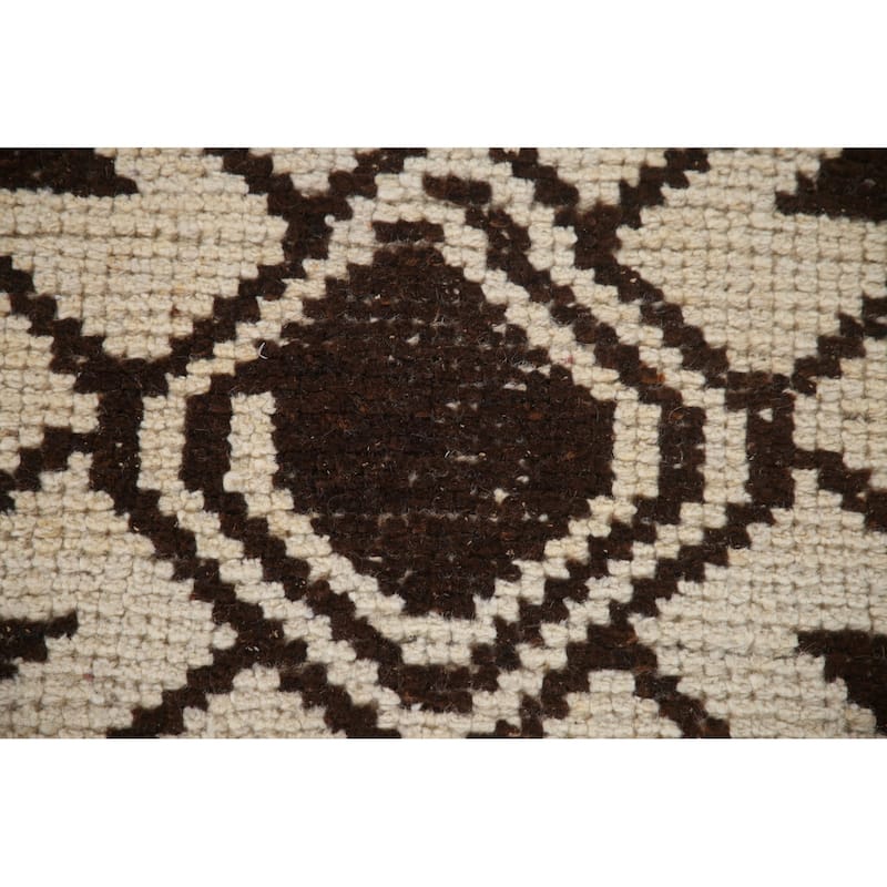 Beige Plush Anatolian Turkish Runner Rug Hand-knotted Wool Carpet - 3'5"x 11'6"