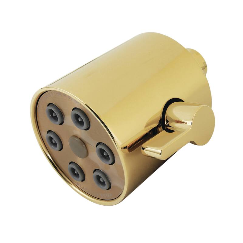 Kingston Brass Shower Scape 3" Round Jet Spray Brass Shower Head - Polished Brass