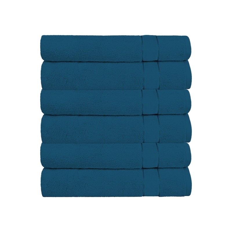 Superior Absorbent Zero Twist Cotton | 6 Pack Hand Towels Set (16 x 32 inches) 600 GSM for Bathroom, Gym, Shower, Hotel, Spa