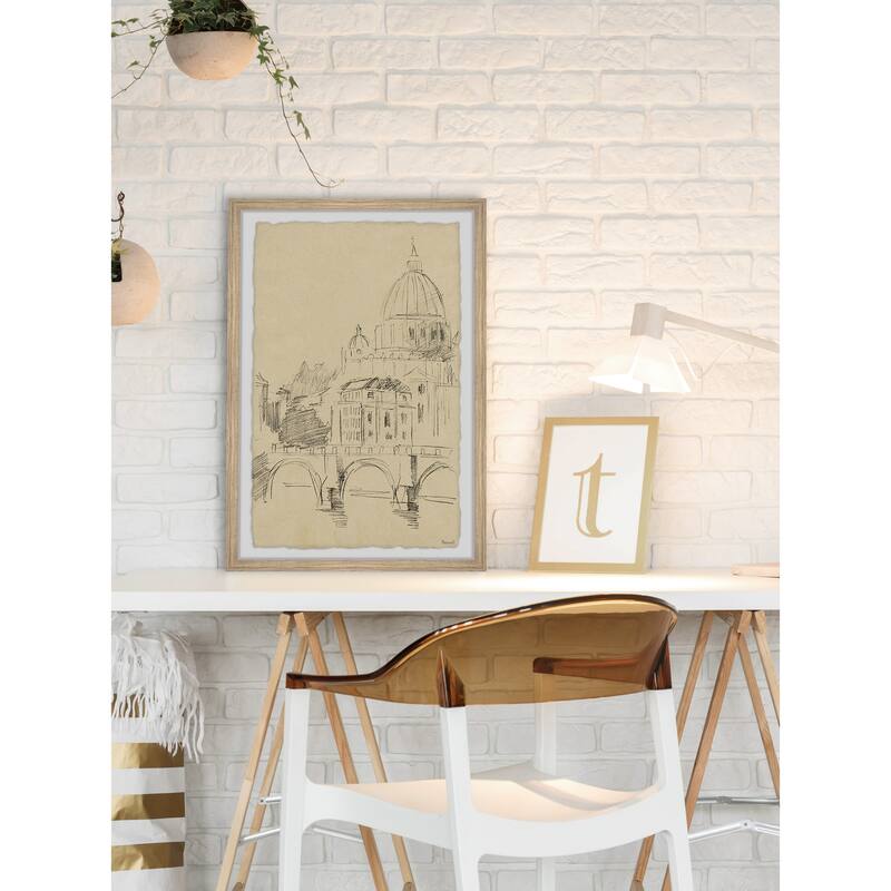 St. Peter Cathedral Sketch Framed Print