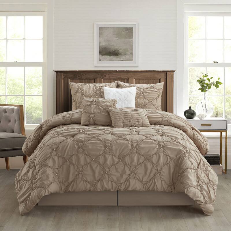 Nanshing Joline Puckered 7 Piece Comforter Set