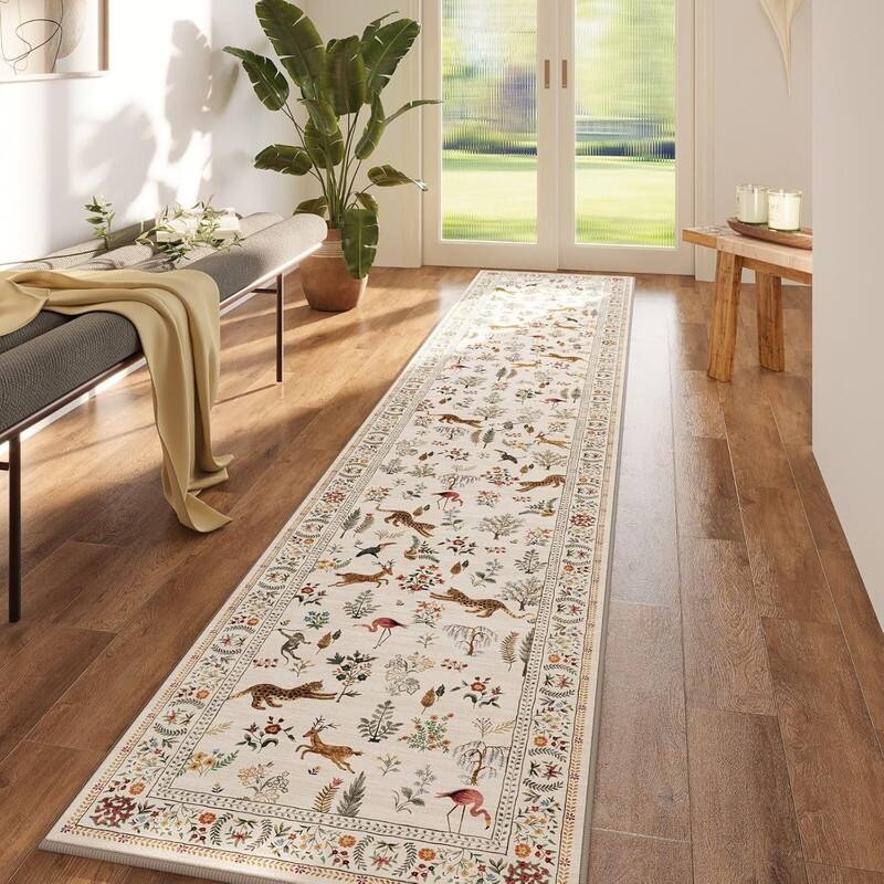 Kitchen Runner Rug Non Slip 2'x10' Long Washable Rugs - 120"L x 24"W