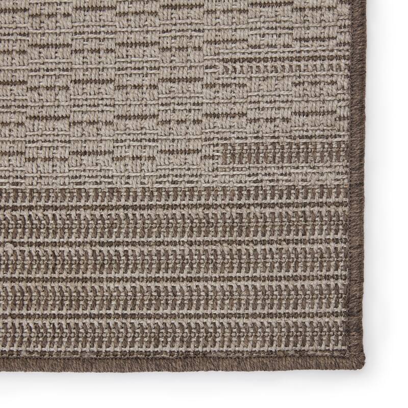 Poerava Indoor/ Outdoor Border Area Rug