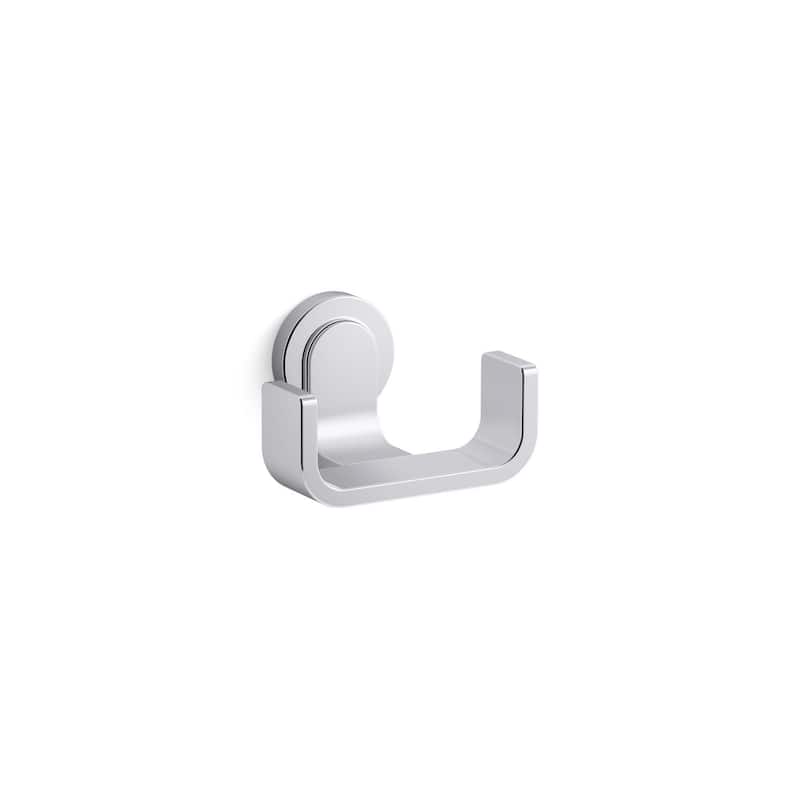 Kallista P34248-00 Guise Collection Double Robe Hook - Polished Chrome