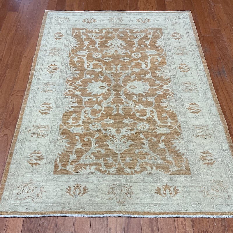 HERAT ORIENTAL Handmade Oushak Wool Rug - 3'10" x 6'