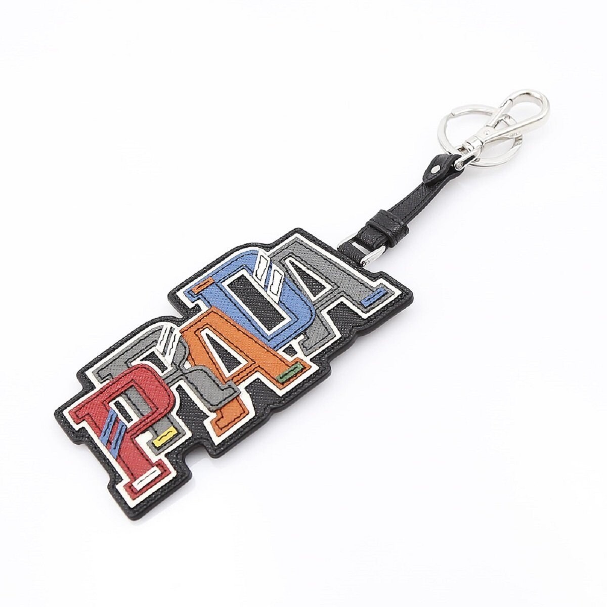 Shop Prada Trick Pelle Saffiano Black Prada Key Chain Charm 2tl253 S Overstock 29895022