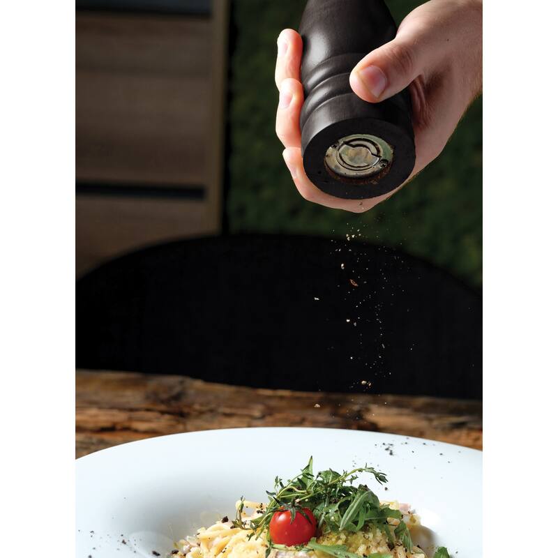 HIC Kitchen Salt Shaker and Adjustable Peppermill Set Bed Bath