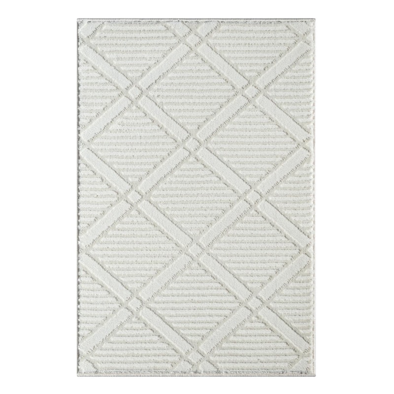 Luxe Weavers Geometric Diamond Shaped Area Rug, Medium Pile Indoor Carpet