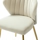 preview thumbnail 28 of 105, HULALA HOME Upholstered Tufted Back Side Accent Dining Chair with Small Base