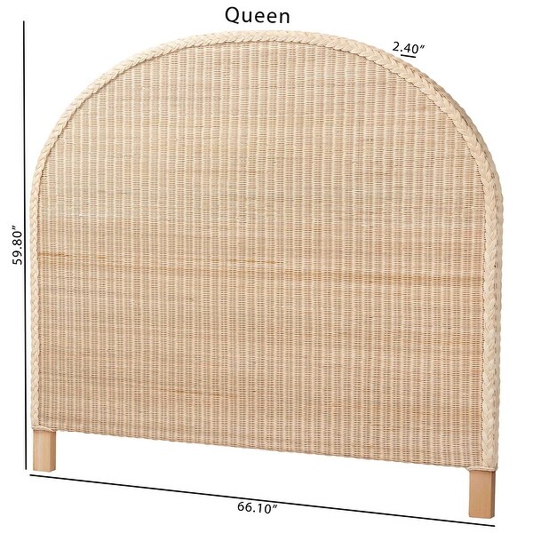 Lanica Japandi Rattan Standalone Headboard - Bed Bath & Beyond