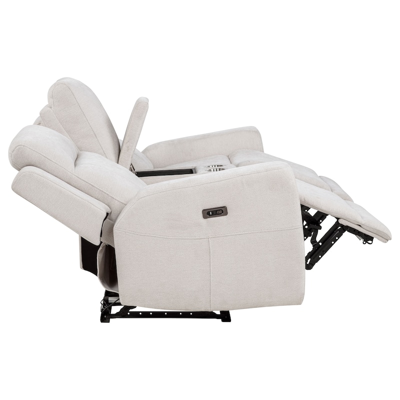 Kennett Chenille Upholstered Power Reclining Loveseat