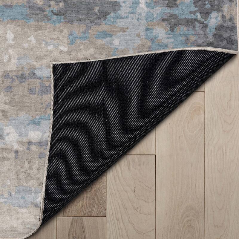 Well Woven Abstract Tuscany Modern Brushstroke Flat-Weave Rug