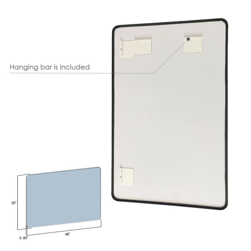 Altair Nettuno Bathroom/Vanity Aluminum Framed Wall Mirror