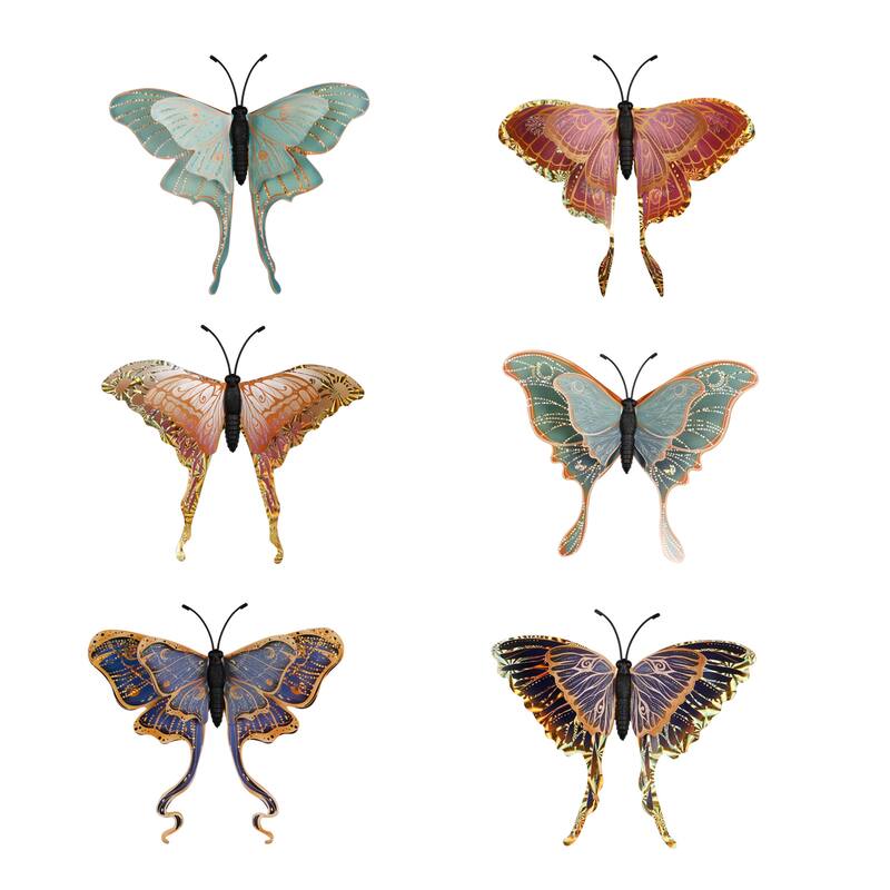 Outdoor Magnetic Luna Moths with Black Cage