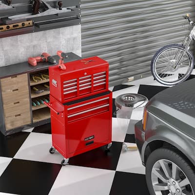 Versatile High-Capacity Rolling Tool Chest with Multiple Drawers for Organized Storage
