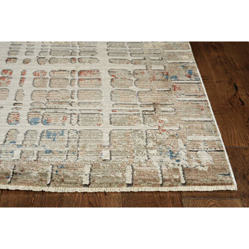 Domani Craze Neutrally Bold Geometric Area Rug