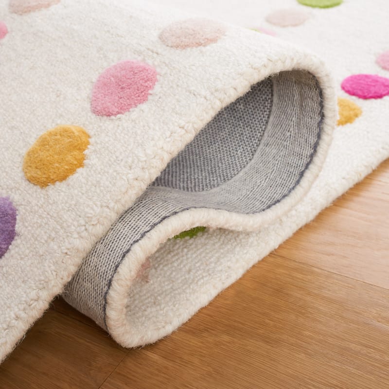 SAFAVIEH Handmade Kids Diva Dots Wool Rug