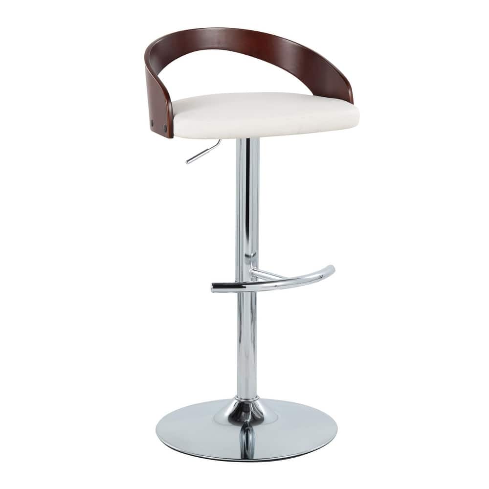 Carson Carrington Stavanger Adjustable Bar Stool with Rounded T Footrest (Set of 2)