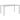 Frond and Form 59 Inch  By 35.4 Inch  Outdoor Steel Rectangular Dining Table