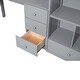 preview thumbnail 13 of 12, Twin Size Loft Bed with L-Shaped Desk and Storage Staircase