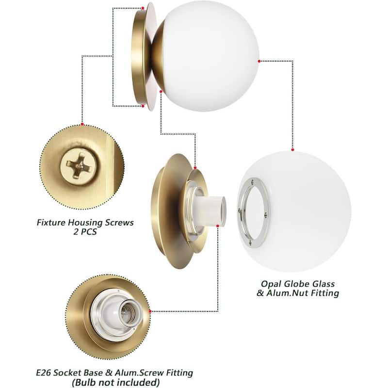 1 light vanity light aged brass wall light alloy steel, glass fixture light
