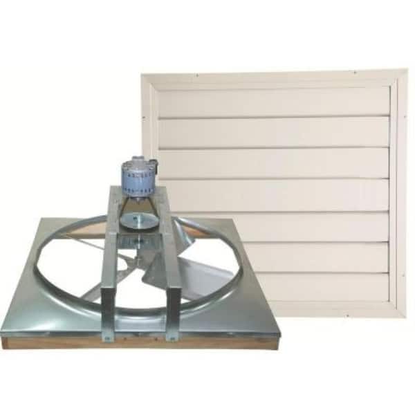Shop Cool Attic Cx24bdm 2spd 24 Inch Belt Drive Whole House Fan Wth Shutter Silver Overstock 18515088