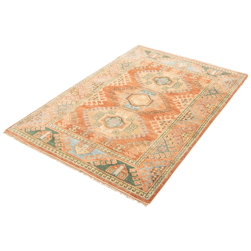 ECARPETGALLERY Hand-knotted Jules Serapi Copper Wool Rug - 5'3 x 7'10