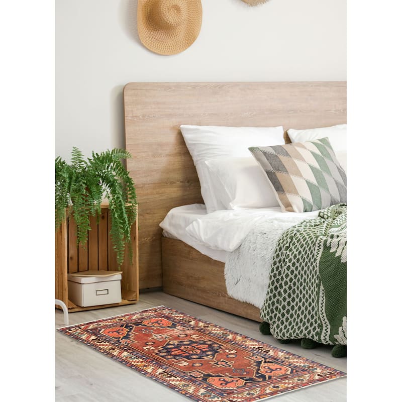 ECARPETGALLERY Hand-knotted Konya Anatolian Dark Red Wool Rug - 3'3 x 6'0