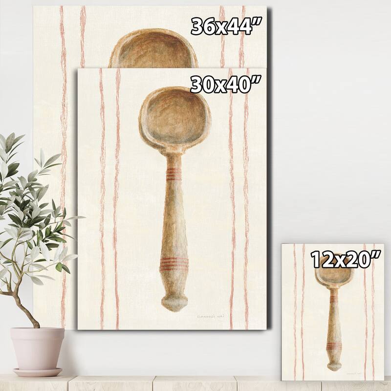 Designart "Farm Kitchen IV" Kitchen Canvas Art - Brown