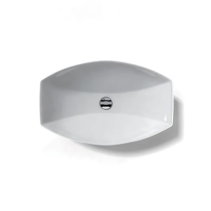 WS Bath Collections 23-3/5" Vessel Bathroom Sink from the Ceramica