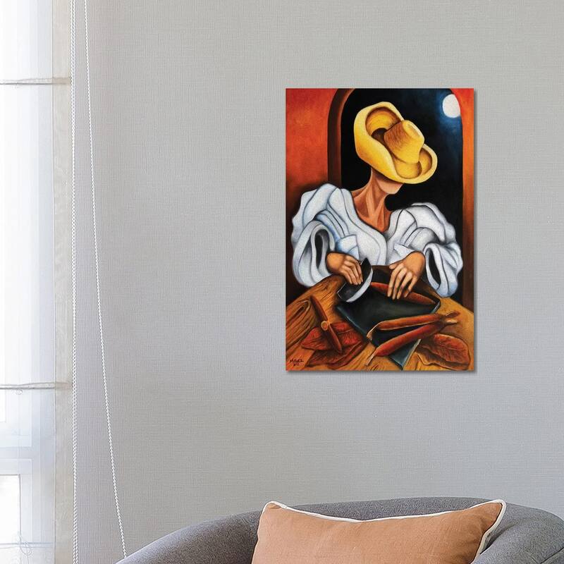 iCanvas "Making Cigars" by Dixie Miguez Canvas Print - 26x18x1.5