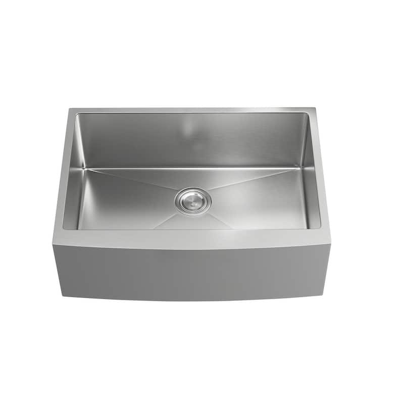 Indigo Home Stainless Steel farmhouse kitchen sink L27" x W22" - 30 x 21