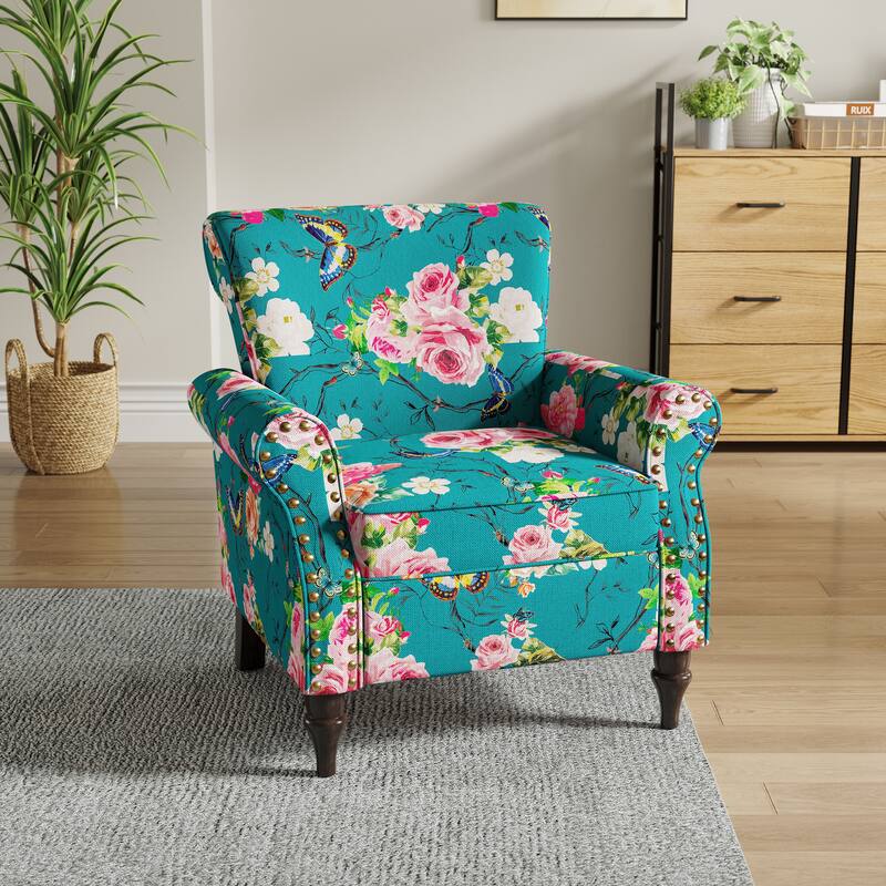 Living Room Armchair with Nailhead Trim - 29.9"W x 29.9"H x 32.9"D
