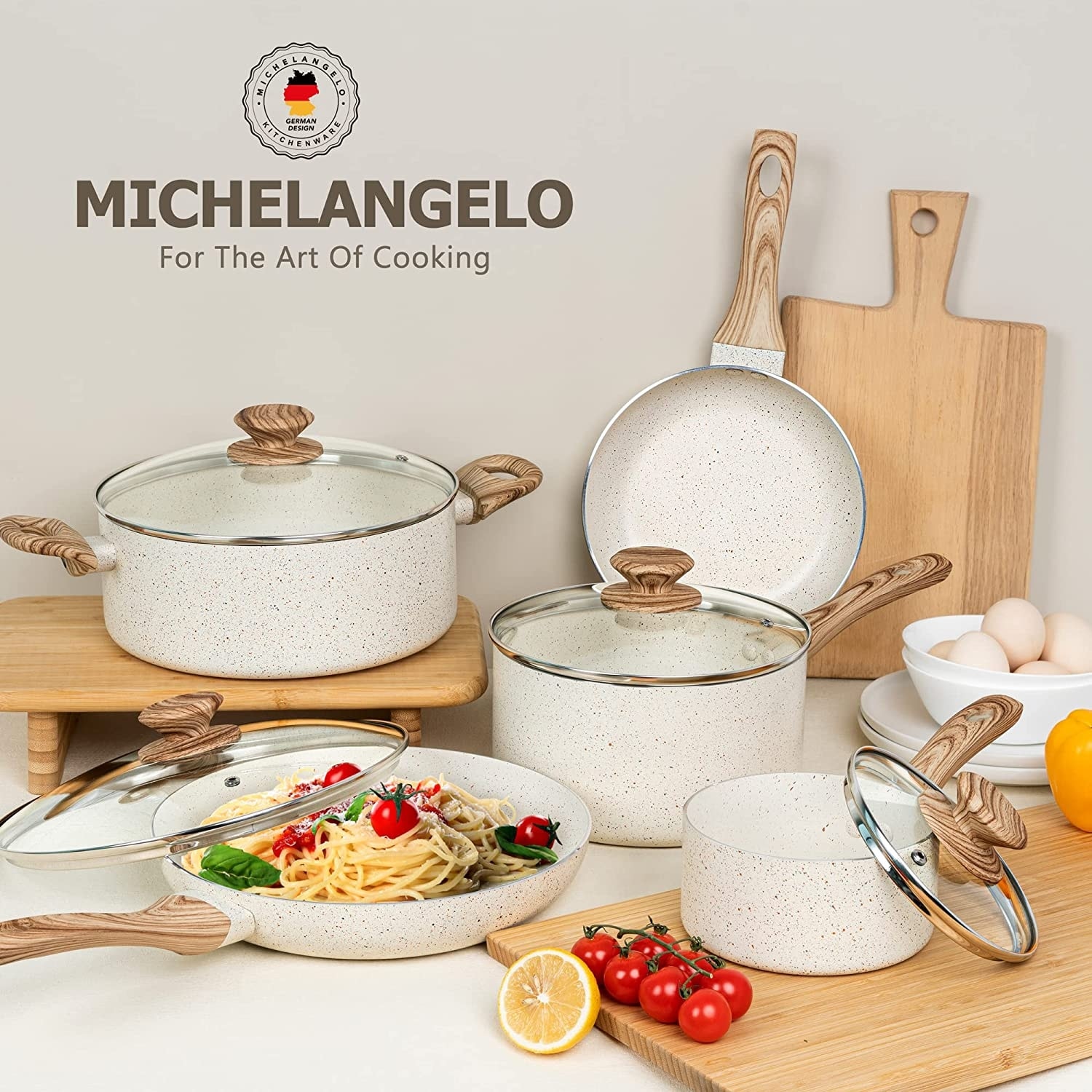 Magnificent Housewares - Edenberg cookware set ✓ Nonstick/non