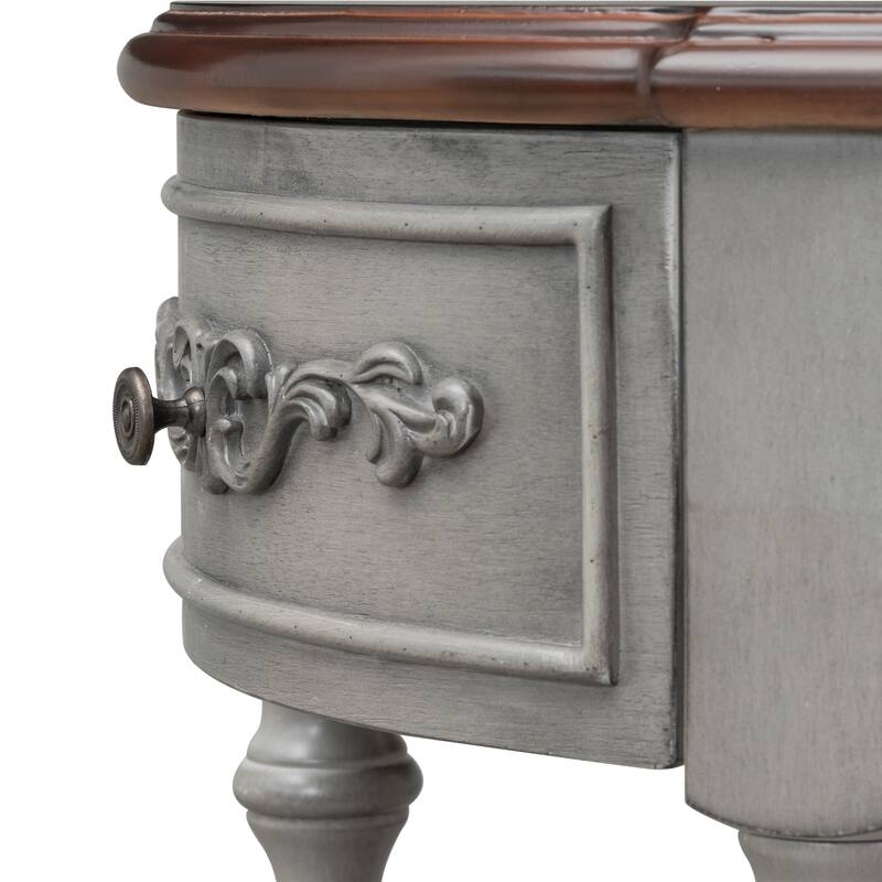 52" Classic Console Table with 4 Drawers & Open Shelf