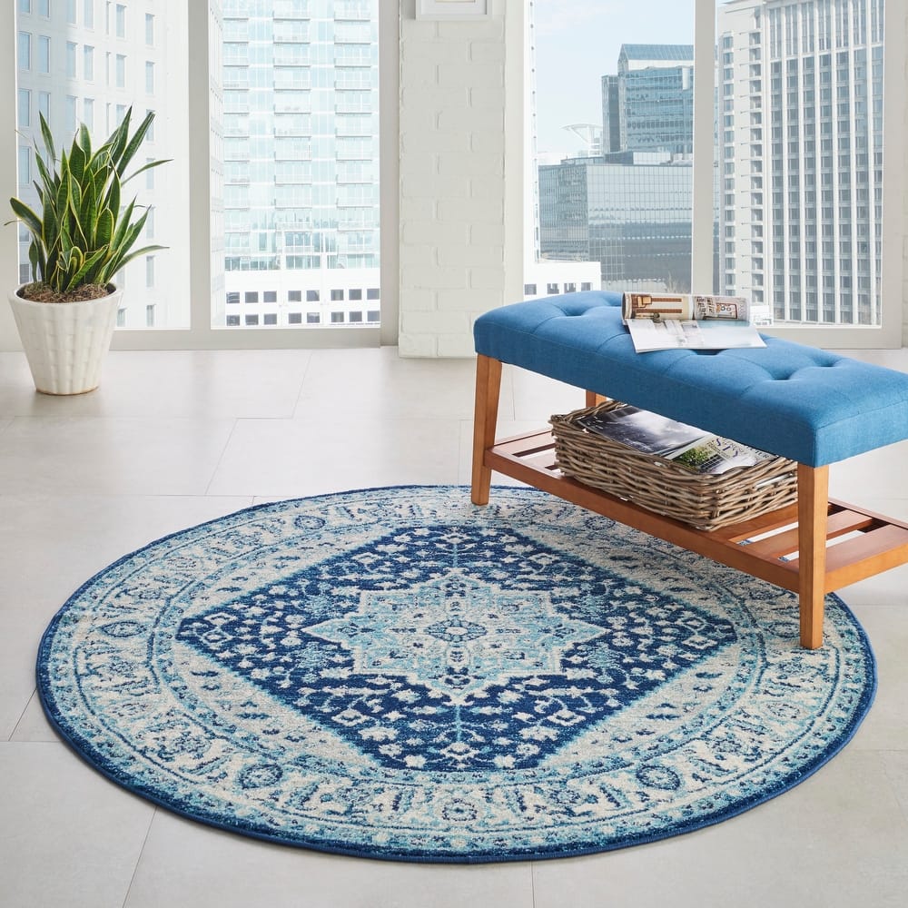 Nourison Tranquil Traditional Persian Medallion Area Rug