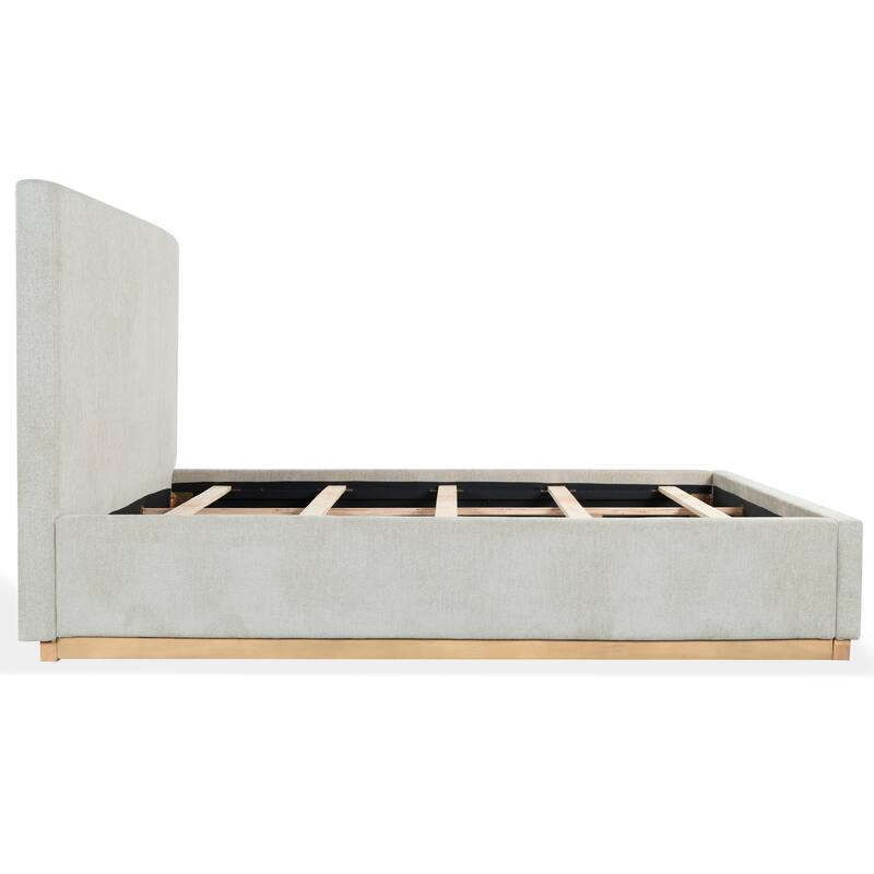 SAFAVIEH Couture Pippin Linen King Bed