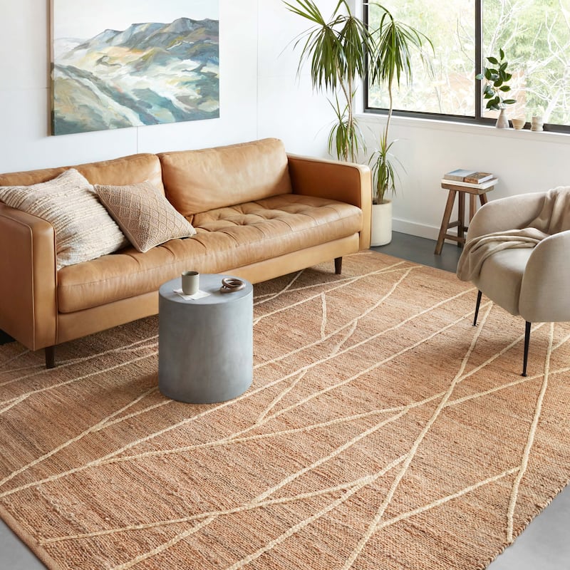 Alexander Home Daniela Modern Jute Hand Woven Area Rug - 9' 3" x 13' - Runner/Rectangle