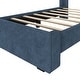 preview thumbnail 20 of 20, Max and Lily Twin-Size Upholstered Bed with Rectangular Headboard
