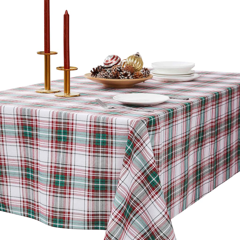 Avanti Linens Holiday Plaid 60" x 144" Tablecloth - TC 60"x144"