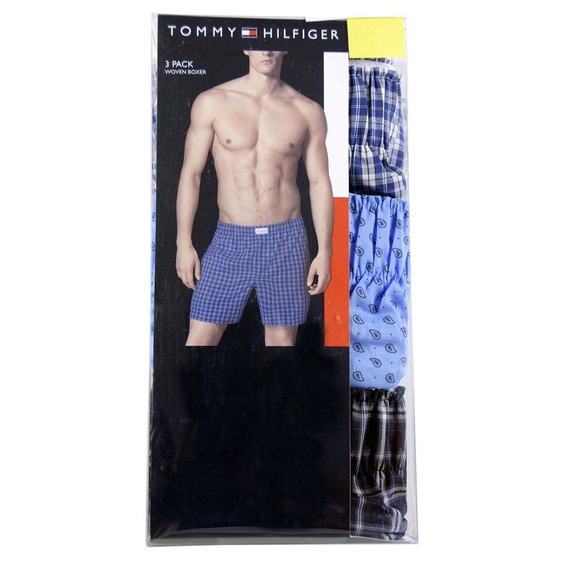 tommy hilfiger men's 3 pack cotton classics woven boxers
