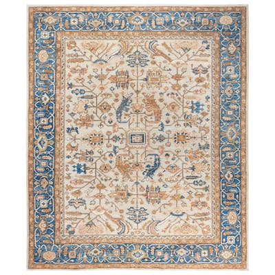 Serapi One-of-a-Kind Hand-Knotted Area Rug - Ivory - 8' 1" x 9' 9"