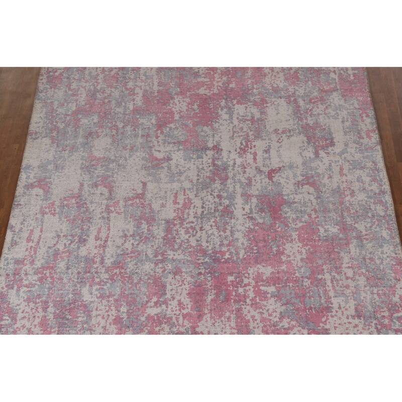 Abstract / Modern Area Rug Hand-Knotted Wool Carpet - 7'11"x 9'11"