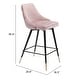 preview thumbnail 12 of 12, Birch Creek Counter Chair Pink