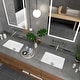 preview thumbnail 6 of 8, Highpoint Collection Rectangle Ceramic Undermount Vanity Sink